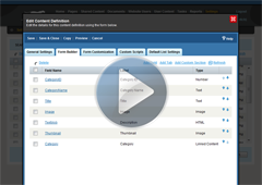 Define and manage custom content structures