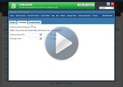 Content Scheduling
